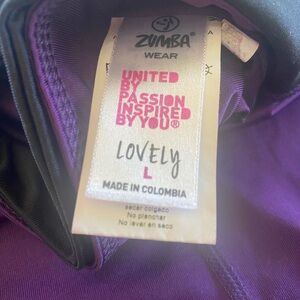 Zumba Fitness Purple Crop Top